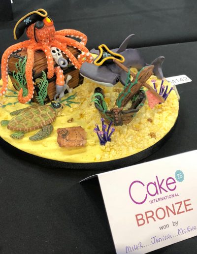 Bronze award for small decorative exhibit at Cake International 2018
