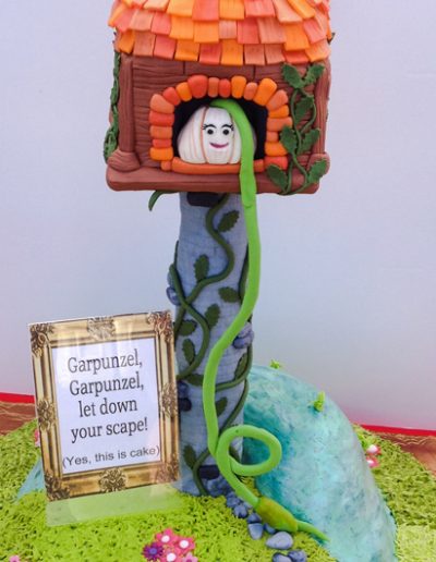Rapunzel themed cake for the Garlic Festival