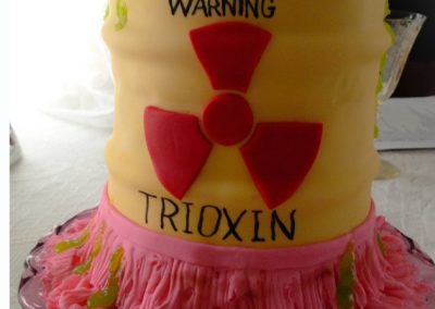 grooms cake Toxic Avenger theme