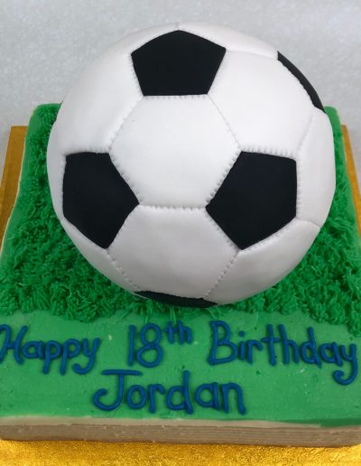 3D soccer cake
