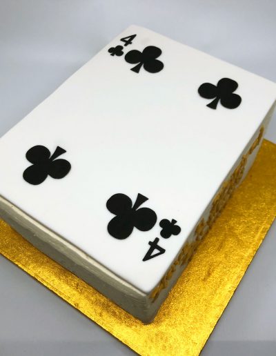 large pack of cards birthday cake